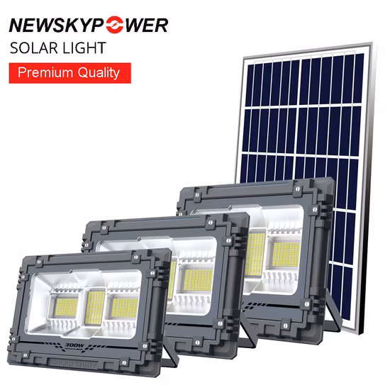 Lampadaires d'arrière-cour étanches éclairage d'inondation de sécurité applique murale LED lampadaire solaire