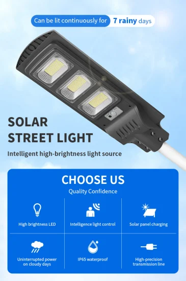 Vente en gros de panneaux solaires en aluminium Route d'inondation Puces lumineuses extérieures hautes 50W 100W 150W 200W Tout en un Rue solaire Prix de la lumière LED Étanche IP65